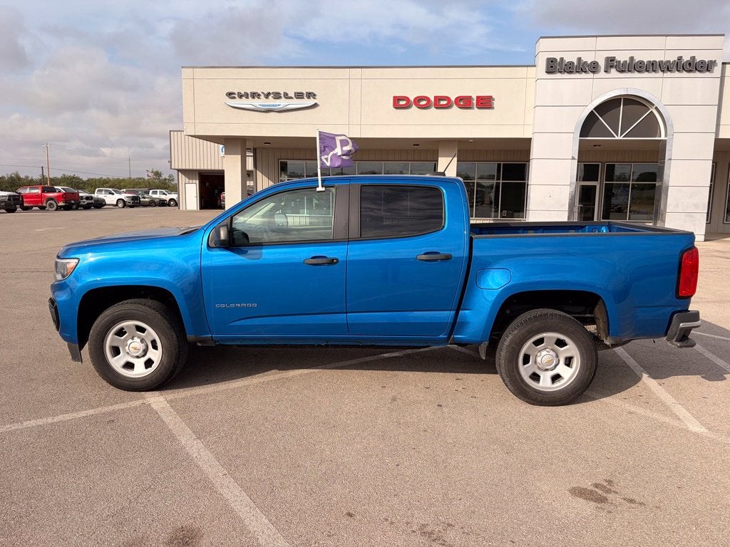 Used 2022 Chevrolet Colorado Work Truck with VIN 1GCGSBEAXN1278248 for sale in Snyder, TX