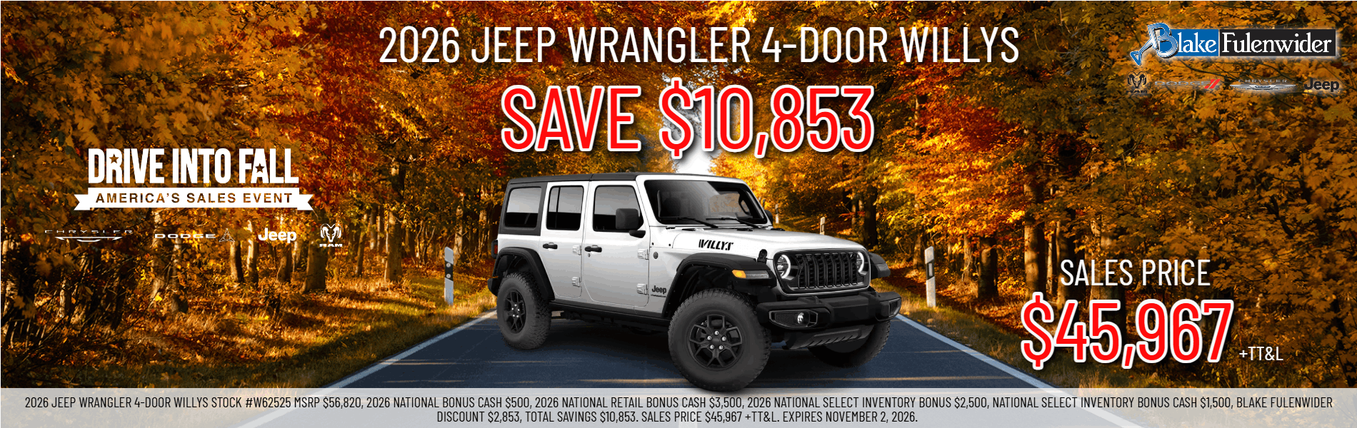 2026 JEEP WRANGLER LONE STAR CREW